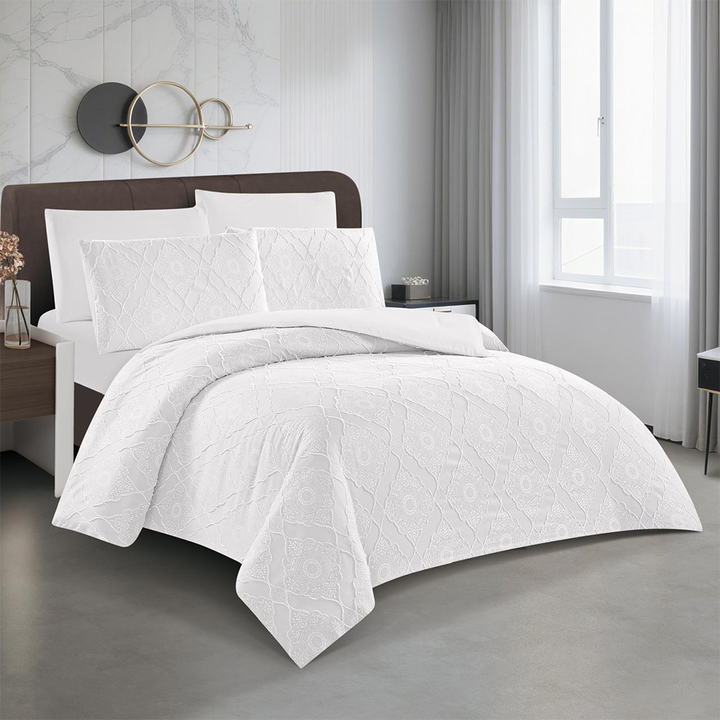 طقم سرير 6 قطع - فائق النعومة، كامل مع أغطية الوسائد وغطاء اللحاف (6FM62)