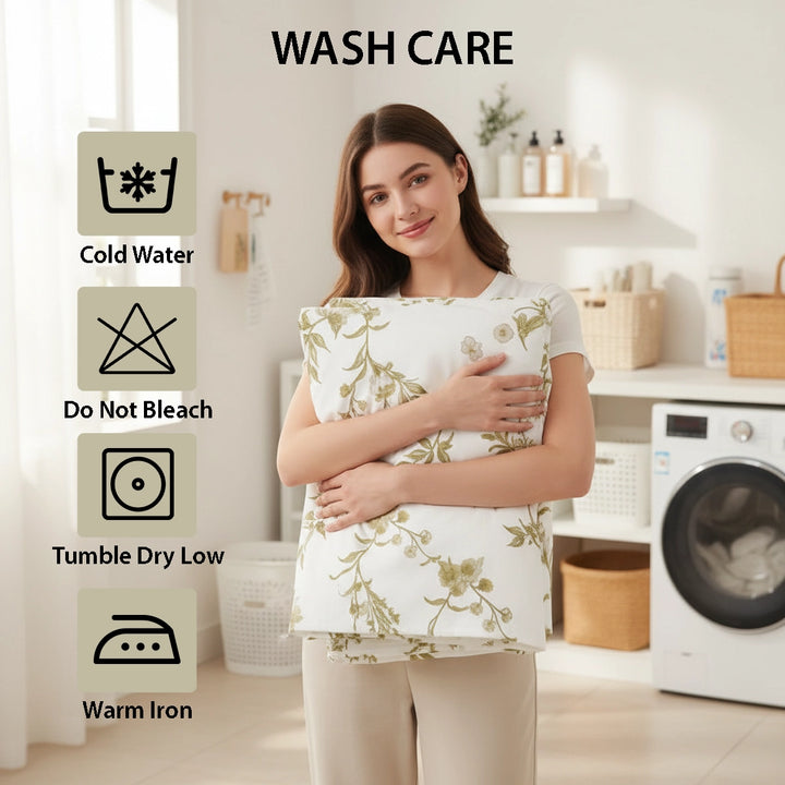 King Size  Bedsheet 6 PCs Set with Duvet Cover 220x240 – King Bedding Set (6FS66)