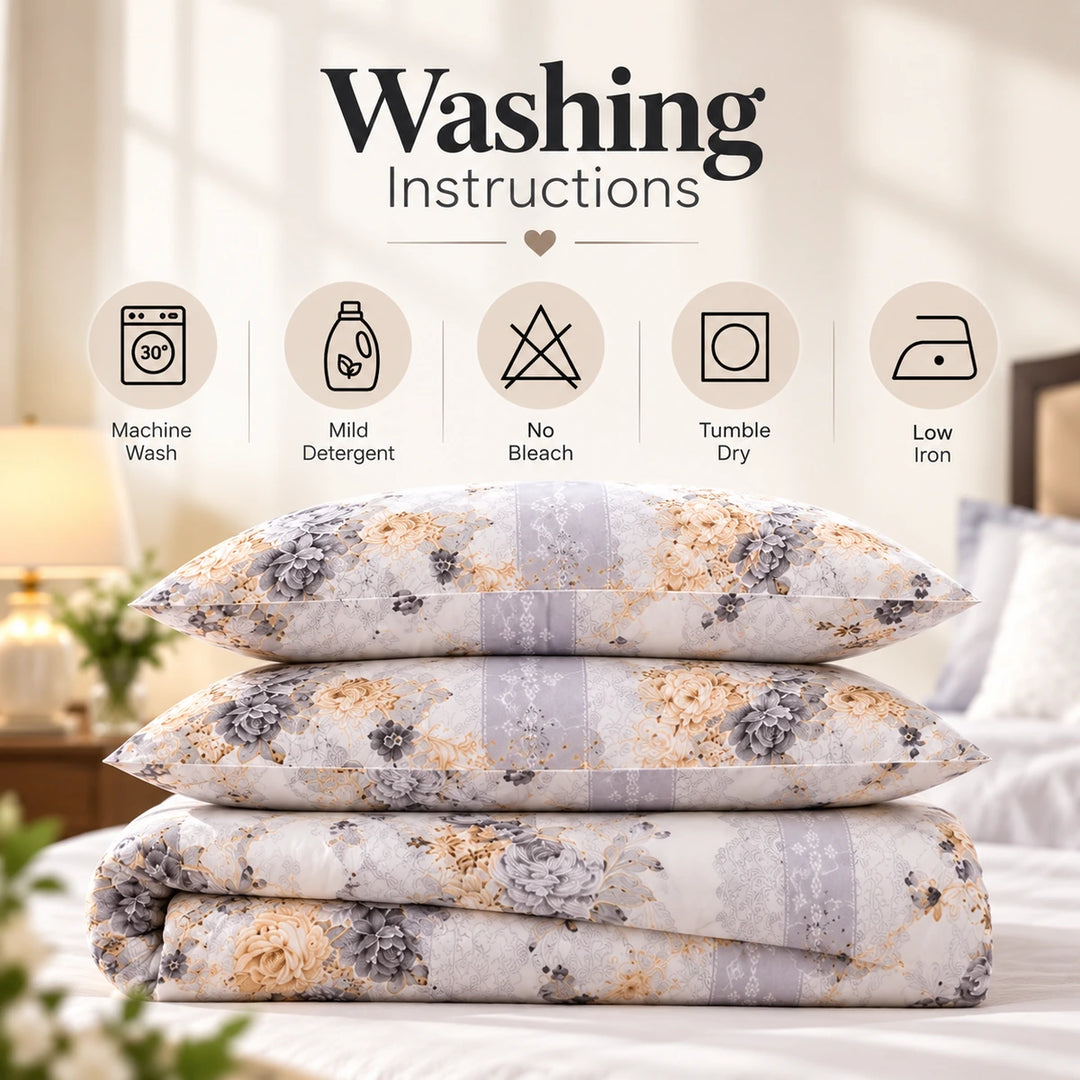 6 PCs King Size Geometric Grey Duvet Cover Bedding Set with Abstract Triangle Pattern (6FS222)