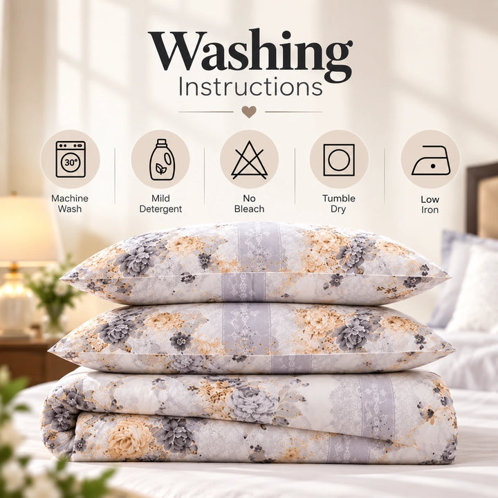 6 PCs King Size Geometric Grey Duvet Cover Bedding Set with Abstract Triangle Pattern (6FS222)