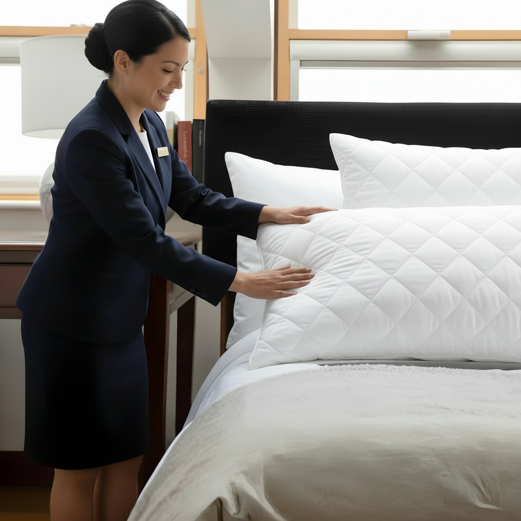 Cotton Quilted Pillow Protectors – Soft, Breathable & Hypoallergenic Zippered Pillowcase Set