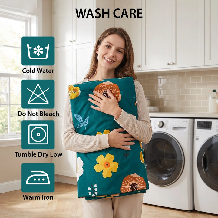 Vibrant flower design bedding including bed sheet, quilt cover, and pillow cover