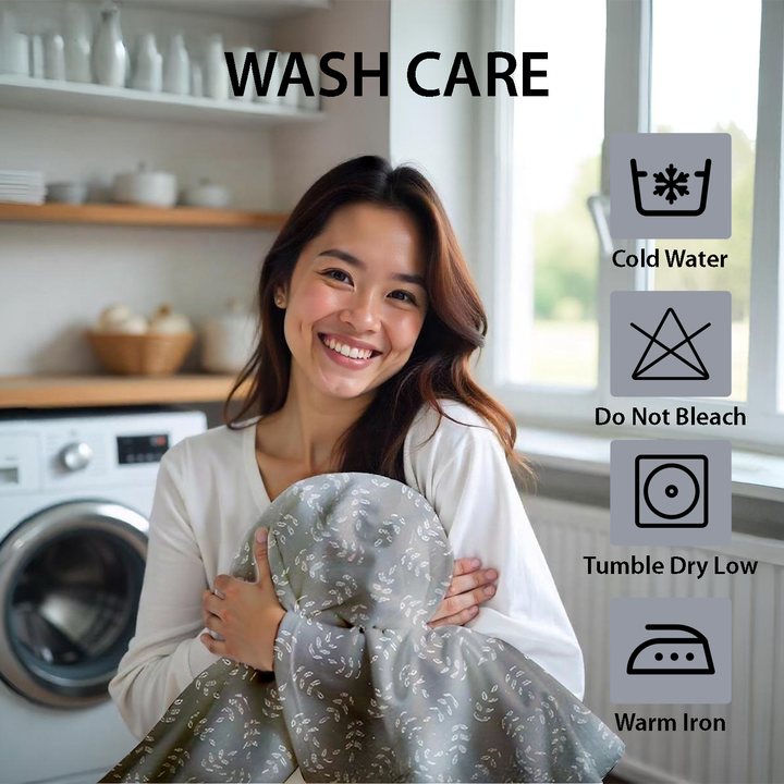 Abstract Print King Size Bed Sheet Set - 6 PCs Sheet, Duvet Cover with Pillowcases (6FS151)