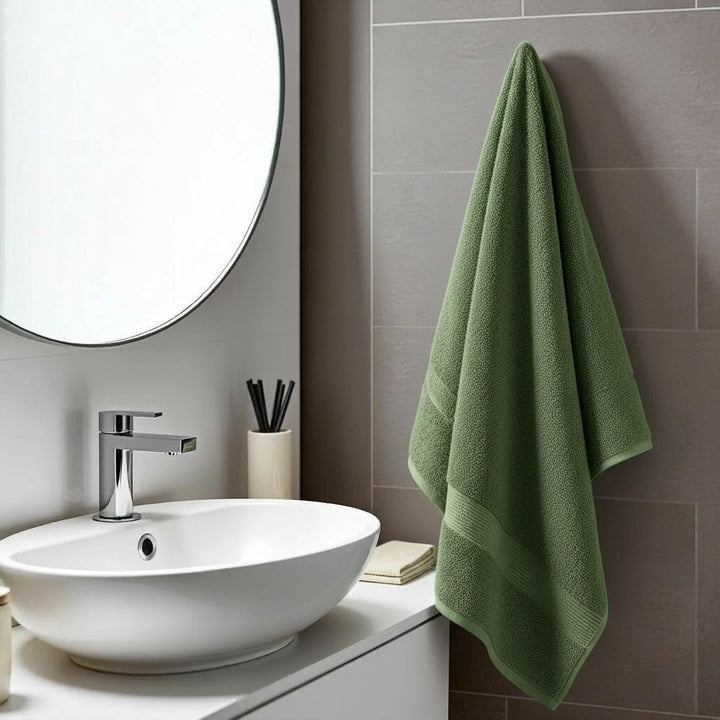 6 PCs Premium Hand Towels Set, 600 GSM Extra Large Hand Towels With 100% Soft Cotton