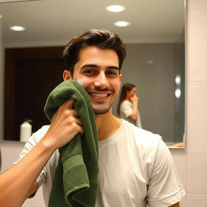 6 PCs Premium Hand Towels Set, 600 GSM Extra Large Hand Towels With 100% Soft Cotton