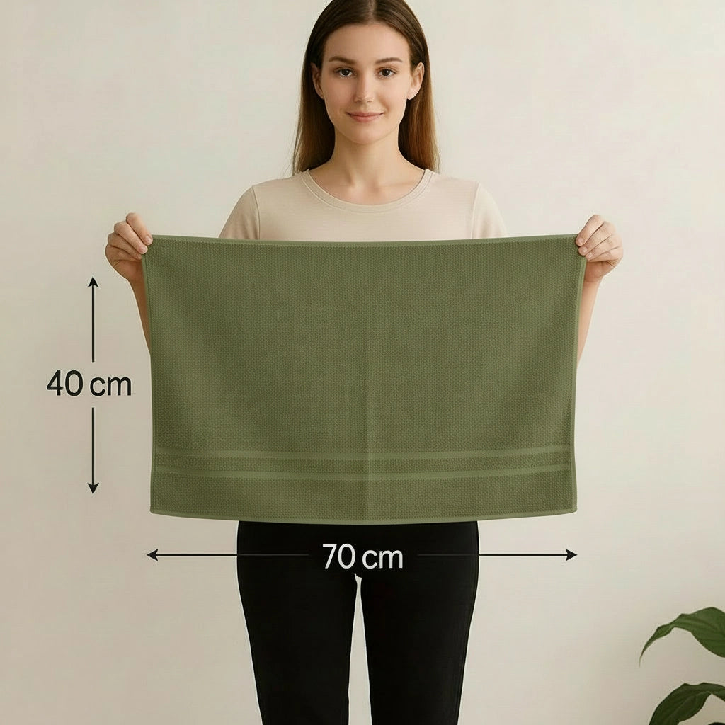 6 PCs Premium Hand Towels Set, 600 GSM Extra Large Hand Towels With 100% Soft Cotton