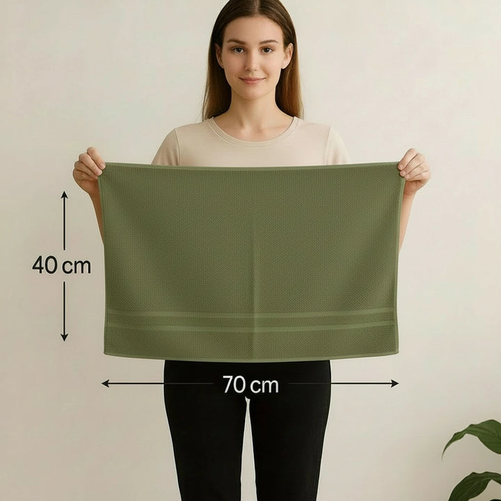 6 PCs Premium Hand Towels Set, 600 GSM Extra Large Hand Towels With 100% Soft Cotton