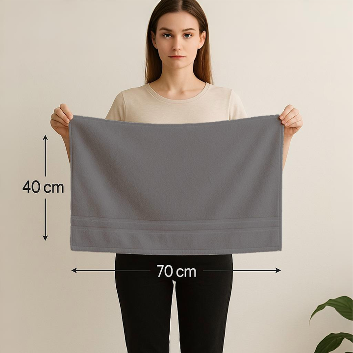 6 PCs Premium Hand Towels Set, 600 GSM Extra Large Hand Towels 40cmx70cm 100% Cotton Soft