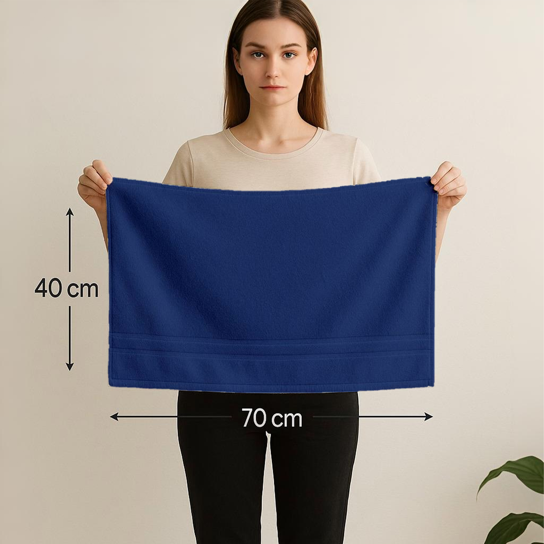 6 PCs Premium Hand Towels Set, 600 GSM Extra Large Hand Towels 40cmx70cm 100% Cotton Soft