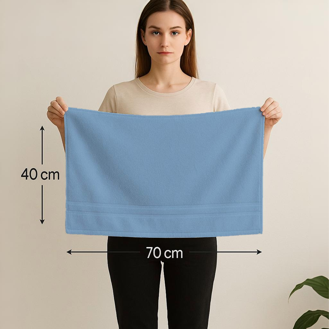 6 PCs Premium Hand Towels Set, 600 GSM Extra Large Hand Towels 40cmx70cm 100% Cotton Soft