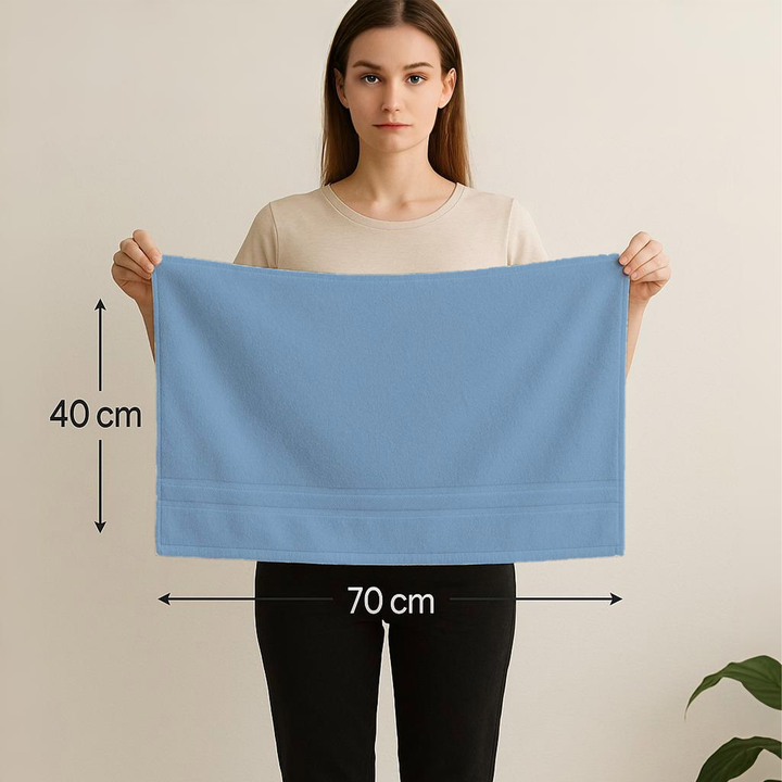6 PCs Premium Hand Towels Set, 600 GSM Extra Large Hand Towels 40cmx70cm 100% Cotton Soft