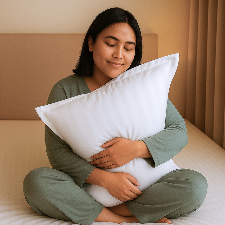 100% Combed Cotton 300 TC Hotel Fitted Sheet Set with Pillowcases