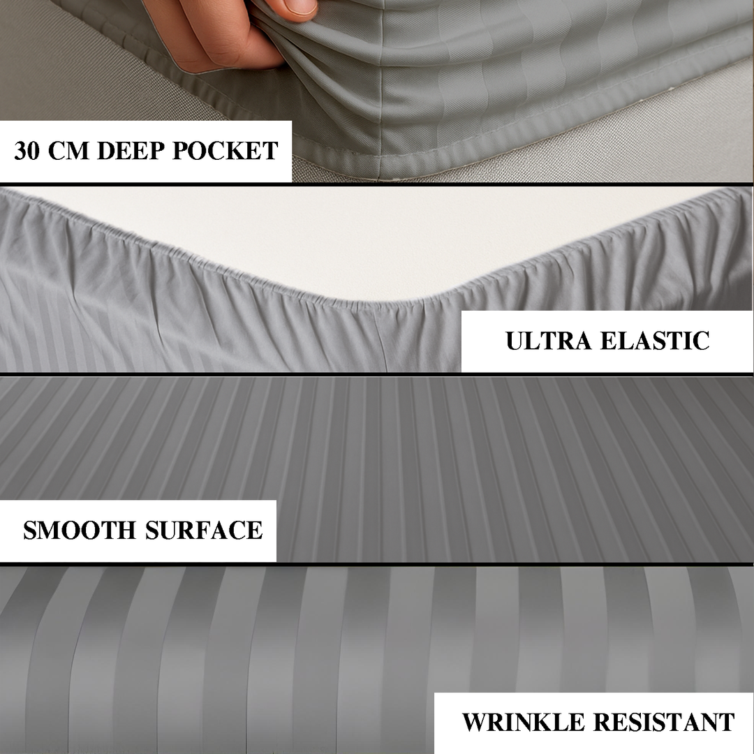 Hotel-Quality Premium Fitted Sheet – Deep Pockets, Smooth & Durable Fabric