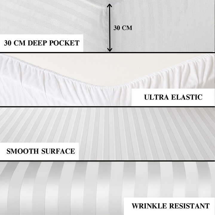 Hotel-Quality Premium Fitted Sheet – Deep Pockets, Smooth & Durable Fabric