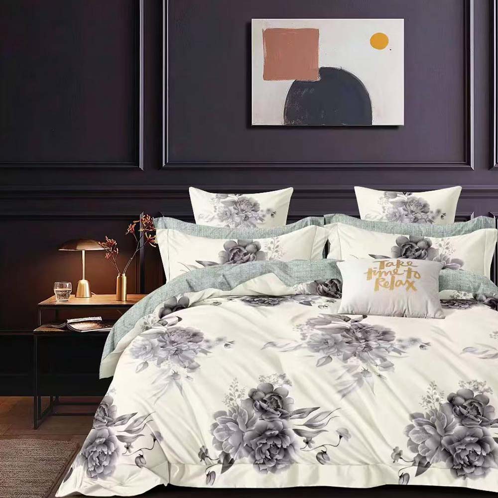 King Size Bedding Sheet Set 6 PCs with Duvet Cover 220x240 – King Bedding Set (6FS55)