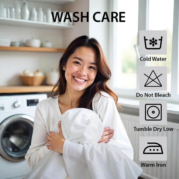 White Bed Sheets with Duvet Cover 220x240 6 PCs King Size Fitted Bed Sheet Set (6FM56)