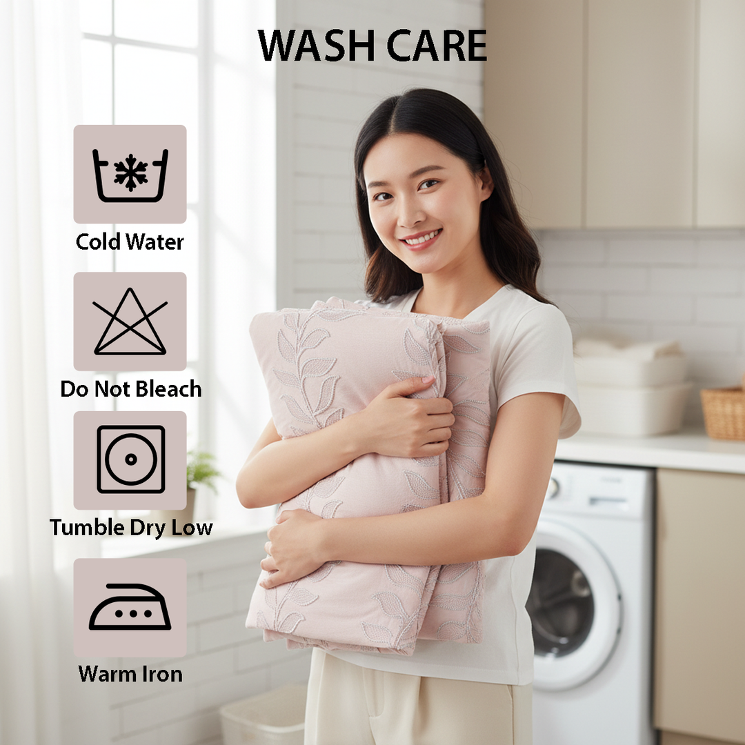 Minimalist pink king quilted bedding collection