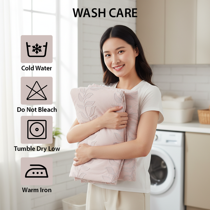 Minimalist pink king quilted bedding collection