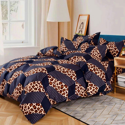 Bed Set 6 PCs with Duvet Set King Size 220x240, Pillowcase King Bedding Set (MNC3)