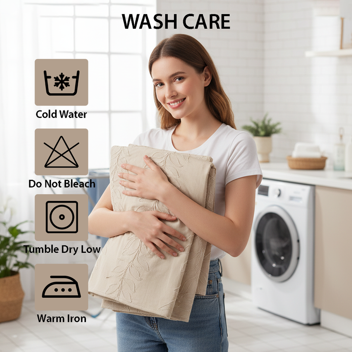 Soft pink king bedspread set with embossed pattern