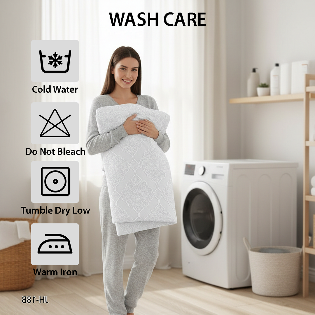 طقم سرير 6 قطع - فائق النعومة، كامل مع أغطية الوسائد وغطاء اللحاف (6FM62)