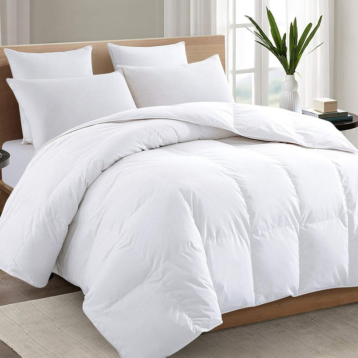 MOONCEE King Comforter – All-Season Quilted Duvet Insert, Down Alternative, Reversible Microfiber