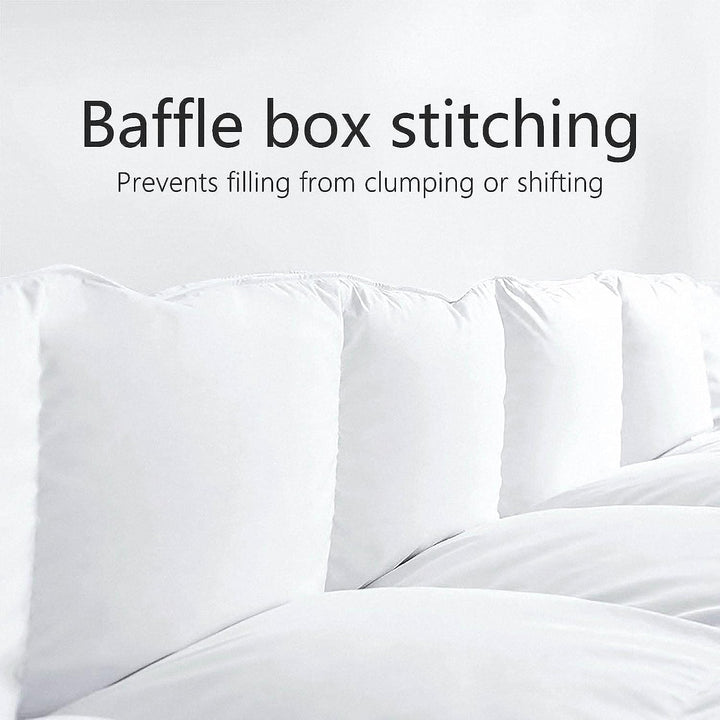 MOONCEE King Comforter – All-Season Quilted Duvet Insert, Down Alternative, Reversible Microfiber