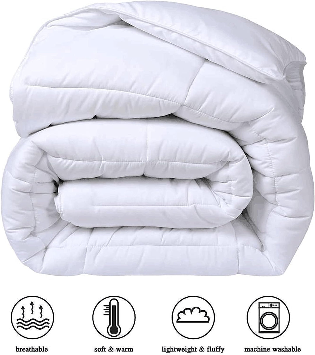 MOONCEE King Comforter – All-Season Quilted Duvet Insert, Down Alternative, Reversible Microfiber