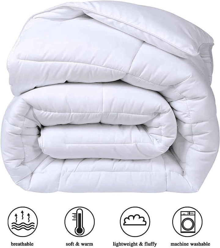 MOONCEE King Comforter – All-Season Quilted Duvet Insert, Down Alternative, Reversible Microfiber