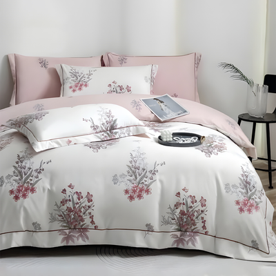 Comfort Bedding Set 6 PCs with Fitted Bed Sheet, Duvet Cover & Pillowcases (6FS80)