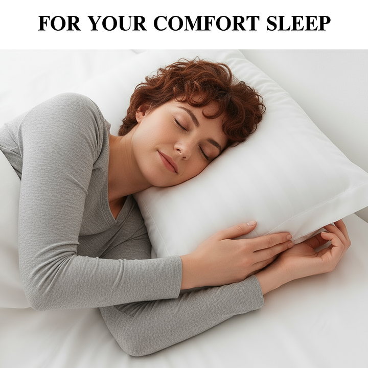 Luxury 300 TC Cotton Pillowcases Set  – Soft, Breathable & Hypoallergenic Covers  (White)