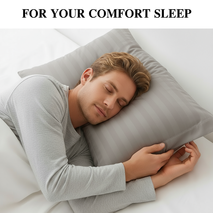 Luxury 300 TC Cotton Pillowcases Set  – Soft, Breathable & Hypoallergenic Covers  (White)