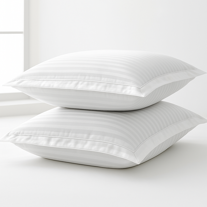 Luxury 300 TC Cotton Pillowcases Set  – Soft, Breathable & Hypoallergenic Covers  (White)