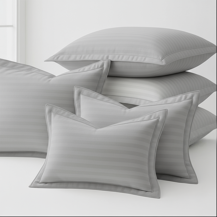 Luxury 300 TC Cotton Pillowcases Set  – Soft, Breathable & Hypoallergenic Covers  (White)