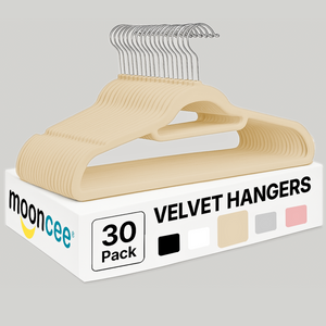 Velvet coated ABS plastic clothes hangers with metal hooks