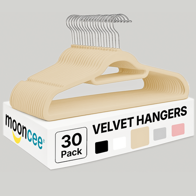 Velvet coated ABS plastic clothes hangers with metal hooks