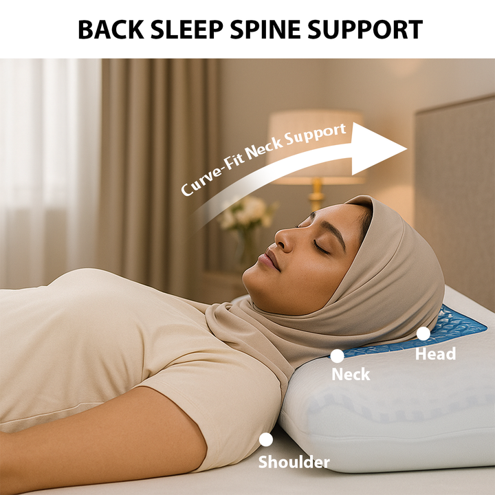 Best Partition Cervical Spine memory Gel Foam Pillow for Cervical Spine Stretch & Relax
