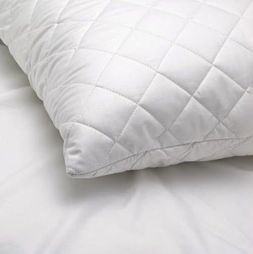 2 PCs Quilted Pillows Standard Size, Hotel Quality Premium Fiber Bed Pillows for Sleeping