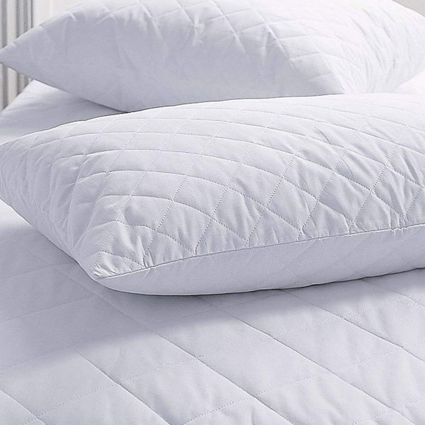 white quilted pillows