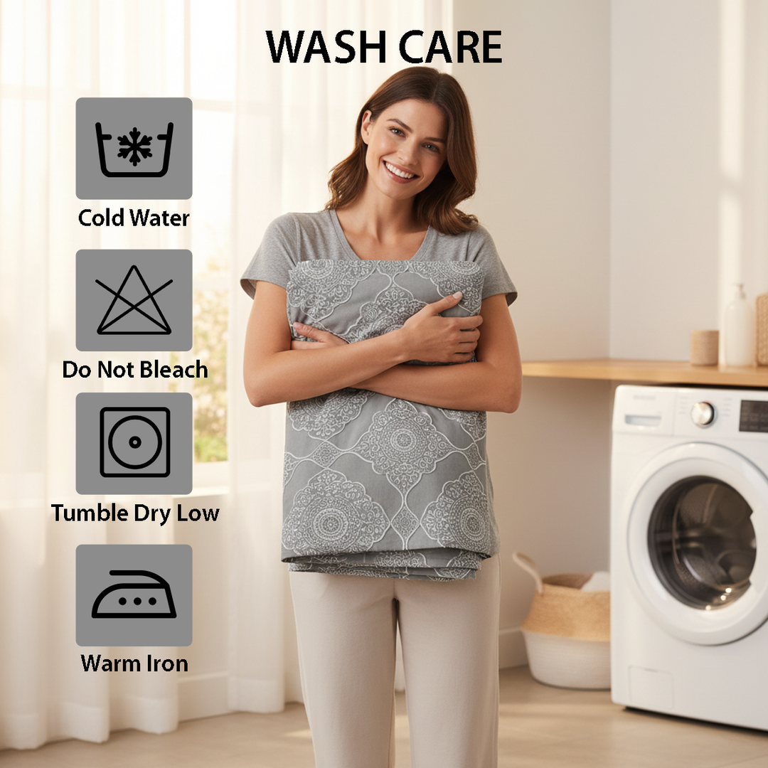 طقم سرير 6 قطع - فائق النعومة، كامل مع أغطية الوسائد وغطاء اللحاف (6FM62)