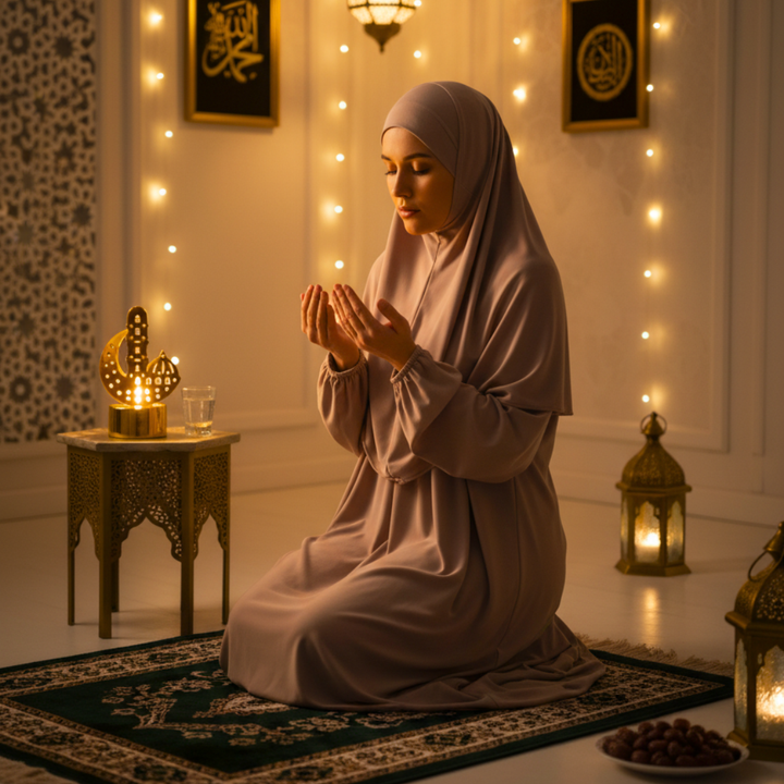 12 Pcs Ramadan Mubarak Crescent LED Table Lights – Warm Glow Islamic Home Decor Set