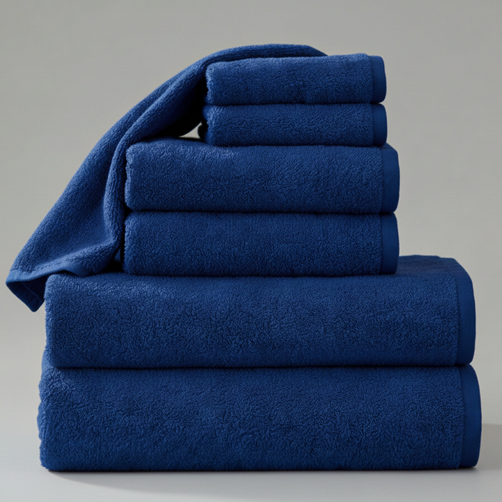 6 PCs Premium Towel Set, 2 Bath Towels, 2 Hand Towels , 2 Washcloths & Shower Towel