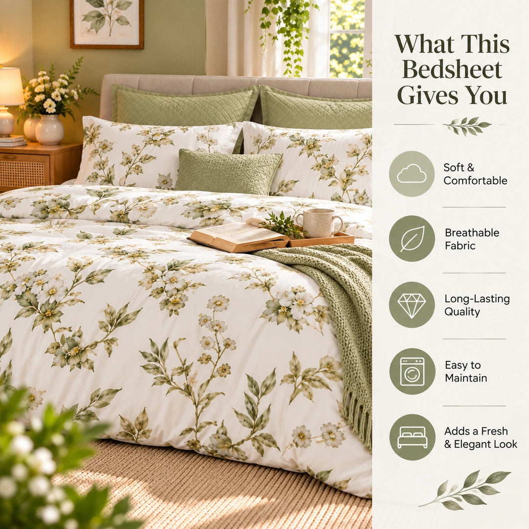 6 PCs King Size Striped Comfort Bedding Set with Layered Lines, Elegant Neutral Home Style (6FS223)