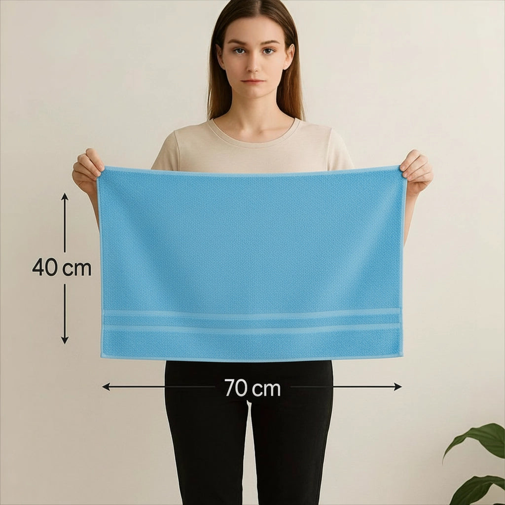 6 PCs Premium Hand Towels Set, 600 GSM Extra Large Hand Towels With 100% Soft Cotton