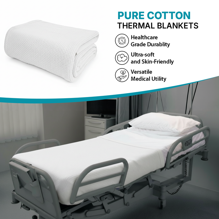 Lightweight Cotton Thermal Blanket – Perfect for Everyday Home & Hospitality Use
