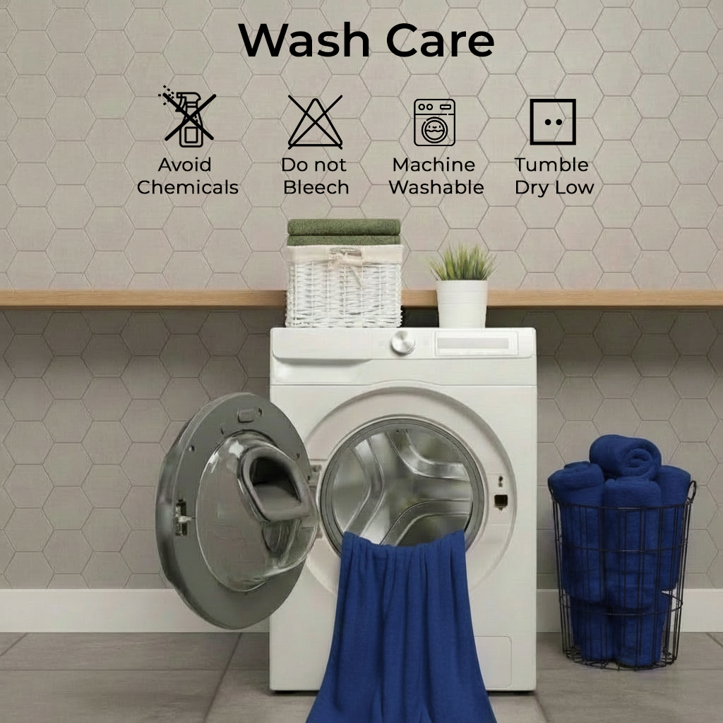 6 PCs Premium Towel Set, 2 Bath Towels, 2 Hand Towels , 2 Washcloths & Shower Towel