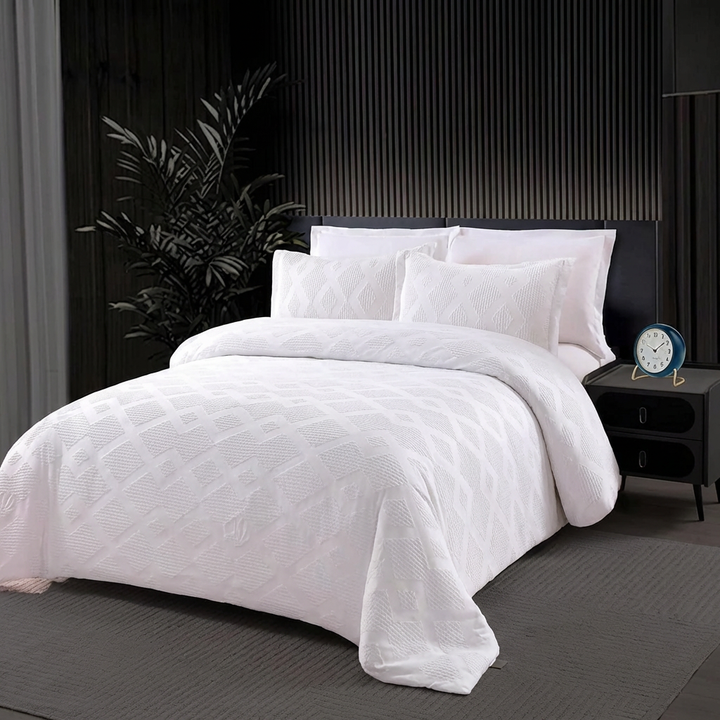 Luxury Bedding Sets with Duvet Cover 220x240 – 6 PCs King Size Fitted Sheet Set(6FM6)