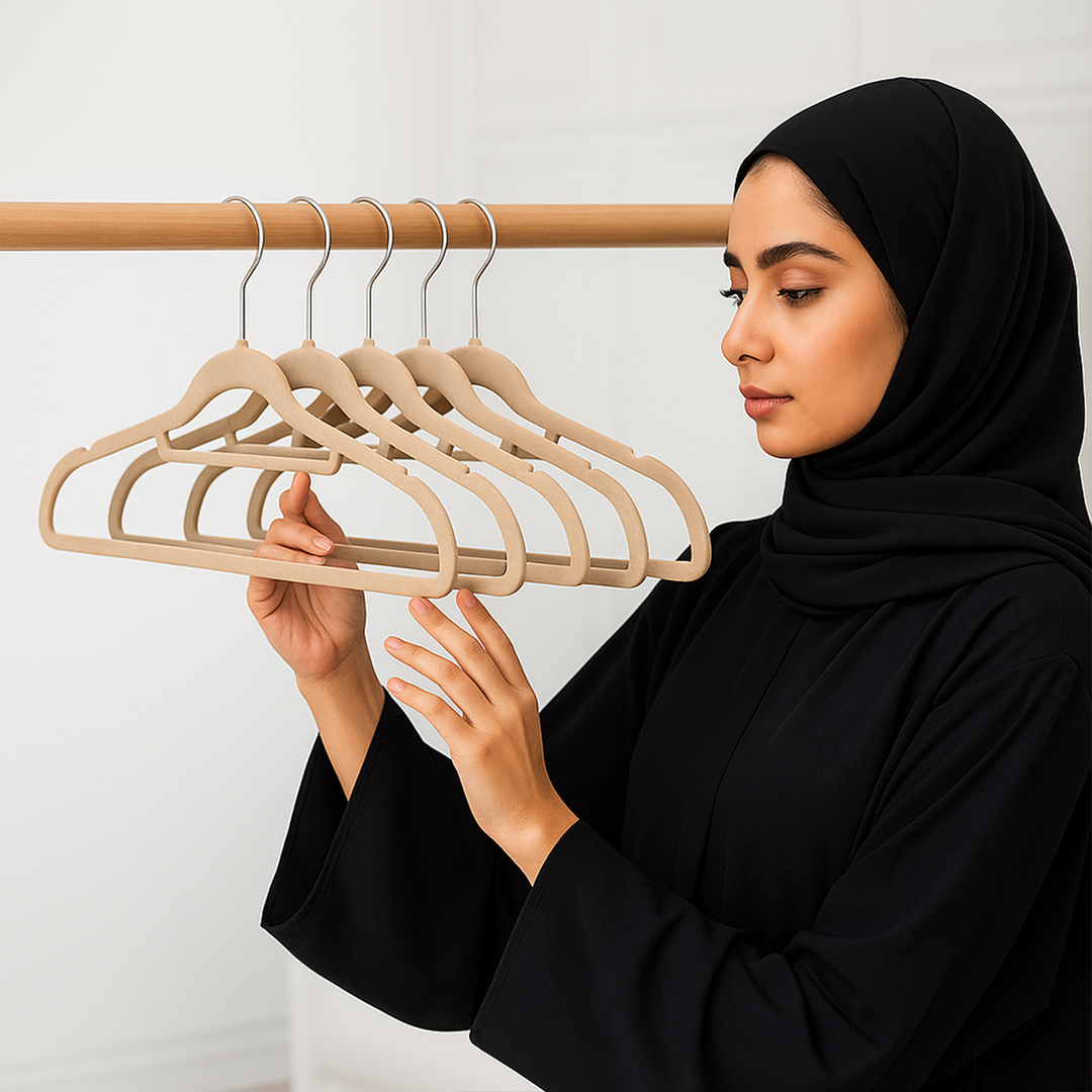MOONCEE Premium Velvet Non-Slip Hangers – Ideal for Clothes, Coats & Pants