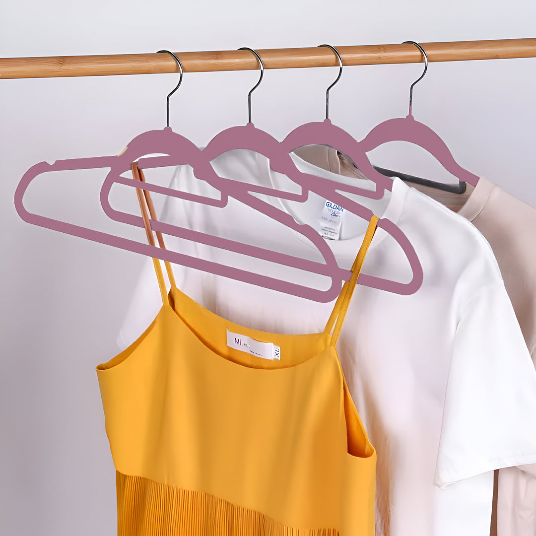 MOONCEE Premium Velvet Hangers- Non-Slip Clothes Hangers, Coat, Pants Hangers