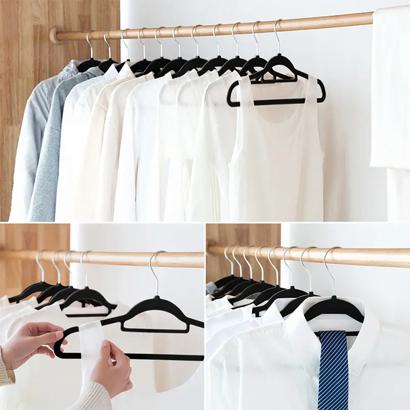 MOONCEE Premium Velvet Hangers- Non-Slip Clothes Hangers, Coat, Pants Hangers